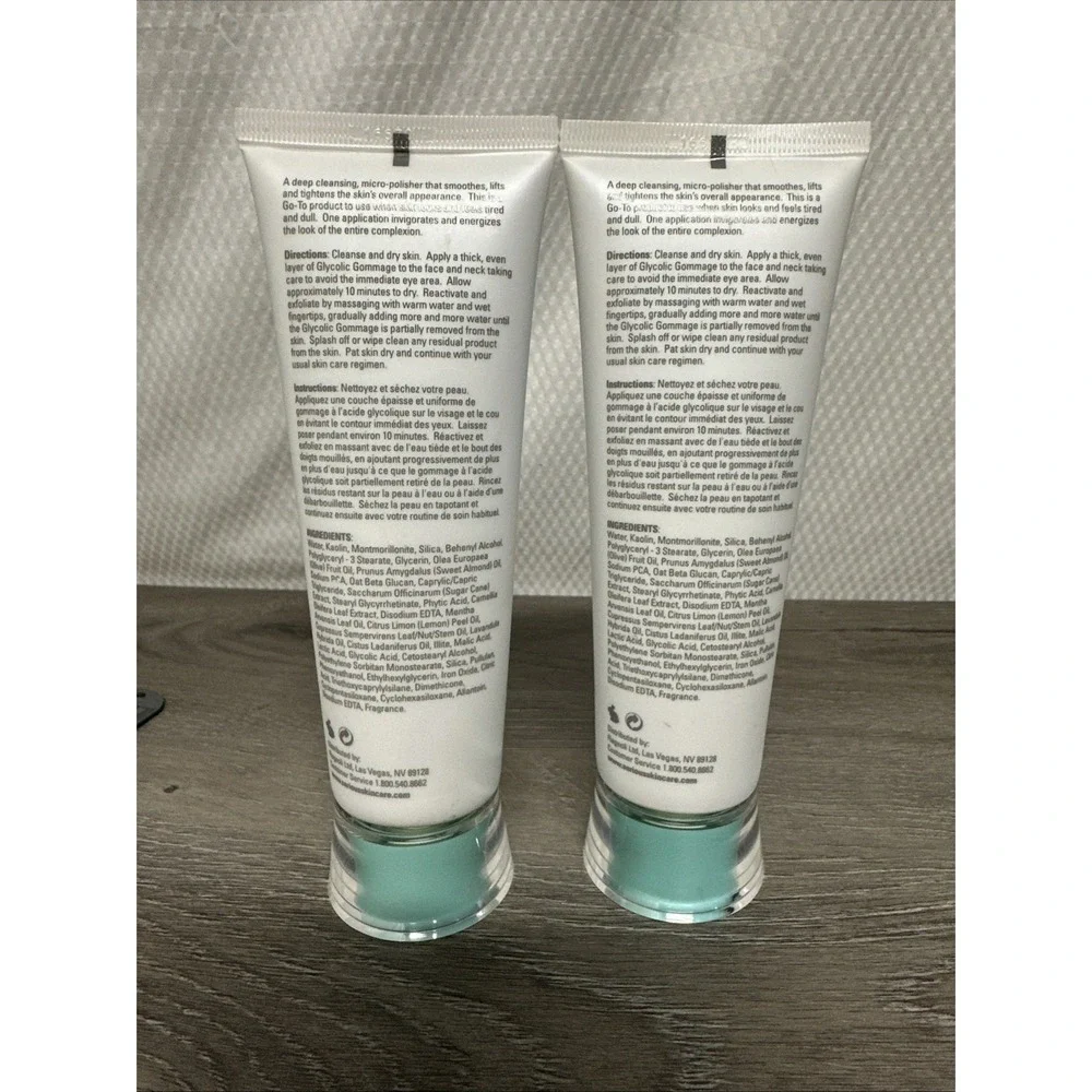 Serious Skincare Glycolic Gommage Facial Women 4.5oz 2pk Teal New Exfoliating - Picture 5 of 5